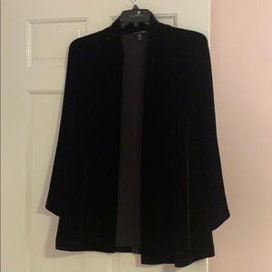 Eileen Fisher open velvet sweater